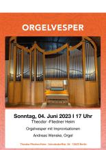 Orgelvesper am 4. Juni 2023