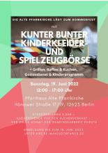 Kinderkleider- und Spielzeugbörse beim Sommerfest