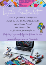 Flyer - Digitale Kreativwerkstatt